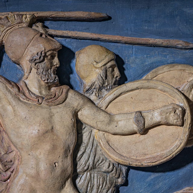 19th Century Ulysses Kills the Suitors Relief in Terracotta attributed to H. W. Bissen, Denmark For Sale - Image 5 of 10