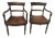 Antique William IV Carved Mahogany Scrolled Open Arm Turned Chairs - a Pair For Sale