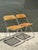 Vintage Italian Chrome and Cane Folding Chairs - A Pair For Sale - Image 9 of 18