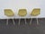 Herman Miller Herman Miller Eames Set of 3 Fiberglass Shell Chairs 1960s Light Yellow 6640 For Sale - Image 4 of 18
