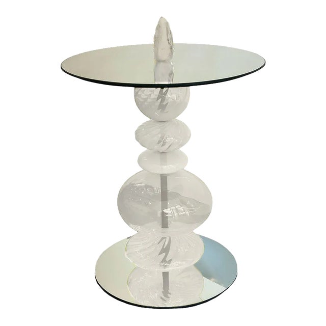 Abacus Lamb's Wool Accent Table For Sale