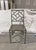 Set of 4 Chippendale style chairs in a brushed silver metal finish. Perfect for game chairs or dining chairs. There are...