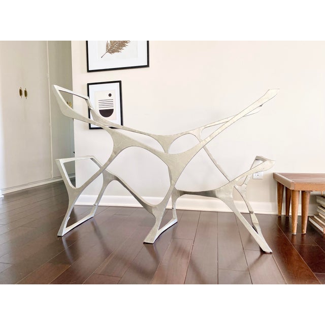 Made Goods Organic Modern Silver Bookshelf Gerald Console Table Chairish