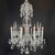 Italian Bohemian Crystal Chandelier with Eight Lights, 1950. This elegant eight-arm living room chandelier was made in...
