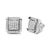 Indulge in the timeless elegance of these 10K white gold stud earrings, boasting a captivating composite design with a...