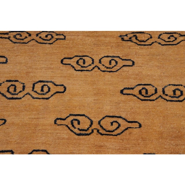 Textile 1980s 1980s Contemporary Gabbeh Tan/Blue Wool Rug - 7'10" X 9'2" For Sale - Image 7 of 10