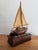 Brown Mid 20th Century Nautical Music Box With Animated Sailboat For Sale - Image 8 of 11