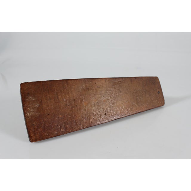 Kid Size Antique Danish Wooden Mangle Board a Wedding Love Gift with Horse, 1768 For Sale - Image 11 of 12