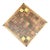 Vintage Wooden Chessboard With Metal Accents For Sale
