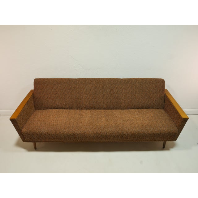 Wood Mid-Century Modern Sofa with Sleeping Function, 1960s For Sale - Image 7 of 13