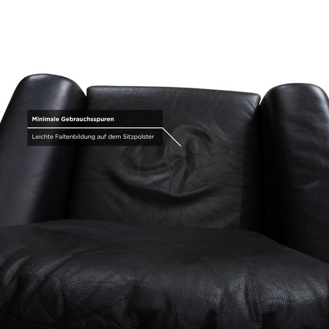 Scarlett Lounge Chair in Black Leather from Walter Knoll / Wilhelm Knoll For Sale - Image 6 of 13