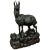 Black Large Carved Wood Chamois Sculpture, 1900s For Sale - Image 8 of 8