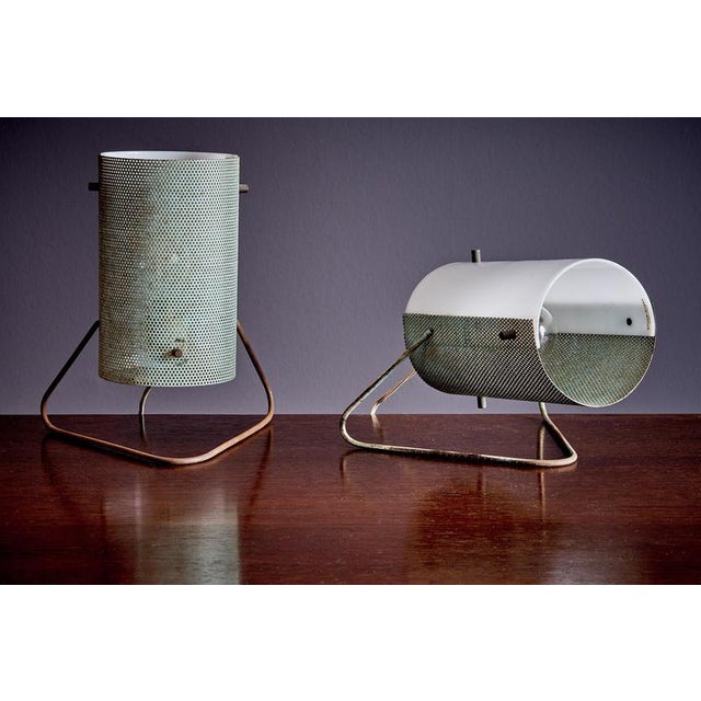 White Vintage Italian Table Lamps from Stilux Milano, 1950s, Set of 2 For Sale - Image 8 of 13