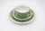Mid 20th Century Manfred Veyhl Silver Overlay Green Porcelain Cup and Saucer Trio For Sale - Image 5 of 10