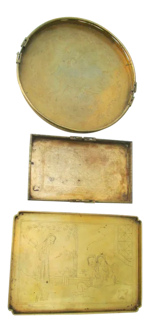 Group of Three Chinese Serving Trays Early 20th -Group of 3