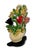 Ruby Red Hard to Find 1930s Hubley MFG Co. Tulips & Hyacinths Flower Basket Cast Iron Doorstop in Pristine Cond. For Sale - Image 8 of 18