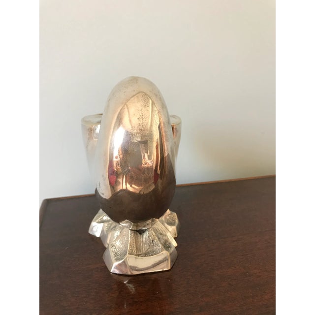 Metal Late 19th Century Victorian Silver Nautilus Spoon Warmer For Sale - Image 7 of 9