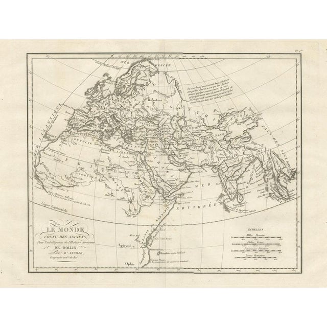 Brown World Known to the Ancients Map by Danville for Rollins Ancient History, 1818 For Sale - Image 8 of 8