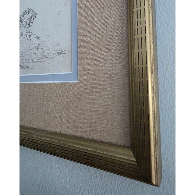 French Mid 19th Century Framed Lithograph For Sale - Image 3 of 8
