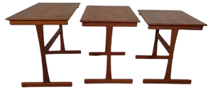 Danish Teak Nesting Tables, 1960s, Set of 3