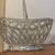 Metal Mid-Century Modernist Woven Wirework Centerpiece Basket With Swing Handle For Sale - Image 7 of 7