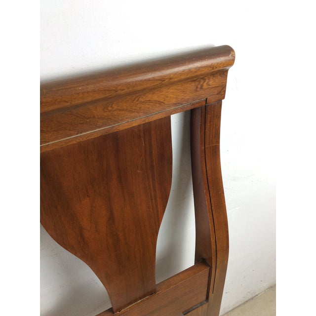 Mid Century Modern Full Size Headboard With Bentwood Details For Sale In Philadelphia - Image 6 of 18