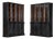 19th Century English Ebonised Pine Glazed Housekeepers Cupboard, 1890s For Sale