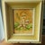 1970’s Retro Vintage Mushroom Yellow Wood Framed & Matted Print Picture 14 X 16 For Sale - Image 4 of 15