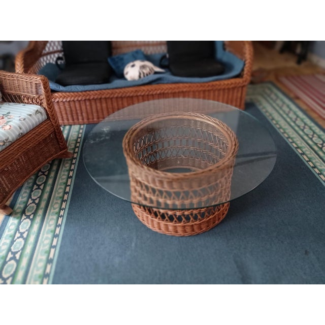 Vintage Henry Link Wicker Furniture Set For Sale - Image 13 of 18