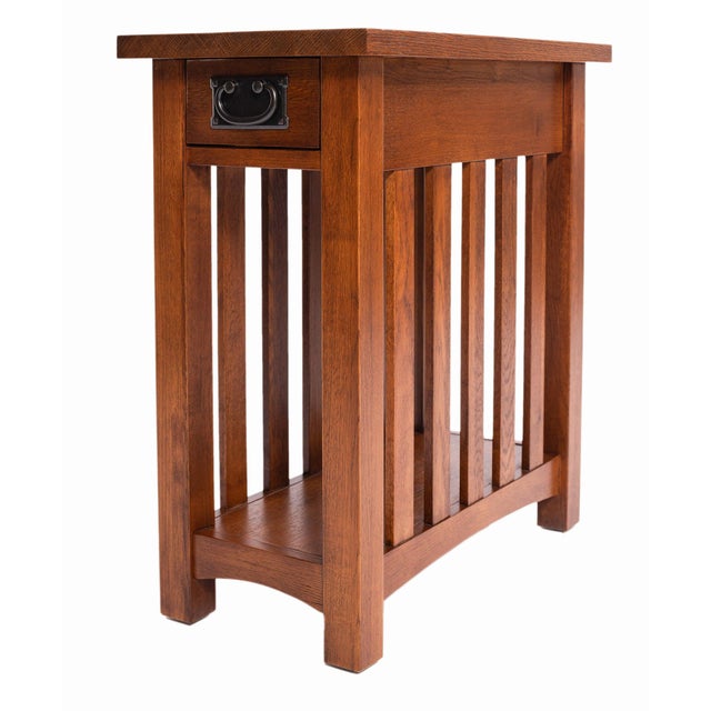 Mission Arts & Crafts 1 Drawer Side Table For Sale - Image 13 of 18