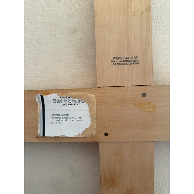 Maryanne Harman “Toward Kendalls” 1987 Large Abstract Oil Painting Framed For Sale - Image 12 of 12