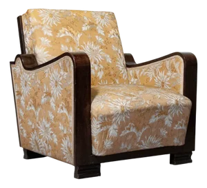 Vintage Swedish Art Deco Club Chair, 1920s