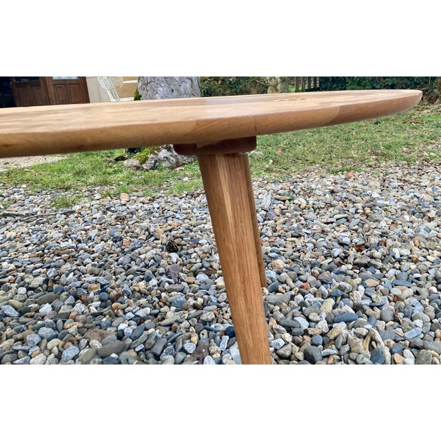 Vintage Oak Table, 1960s For Sale - Image 9 of 10