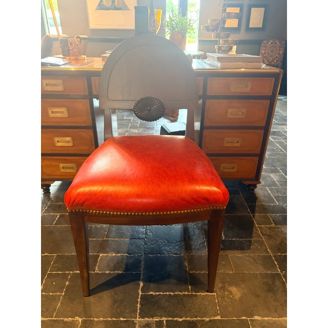The Francis Side Dining Chair by Theodore Alexander blends Baltic design influences with the refined craftsmanship for...