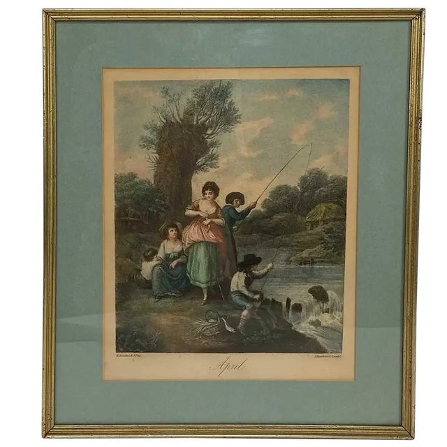 Pair Francesco Bartolozzi Engravings, the Months: April, February After W. O. Hamilton For Sale - Image 12 of 18