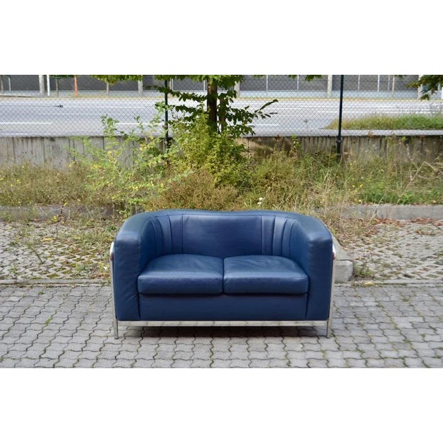 Early 21st Century Leather Onda Sofa & 2 Armchairs by De Pas, D'Urbino & Lomazzi for Zanotta, Set of 3 For Sale - Image 5 of 18