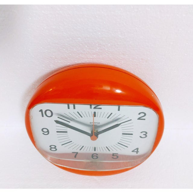 Vintage Gorenje Wall Clock, 1970s For Sale - Image 4 of 14