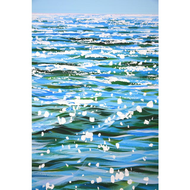 Early 21st Century Shining Horizon.Modern Original Hand Painting For Sale - Image 9 of 11