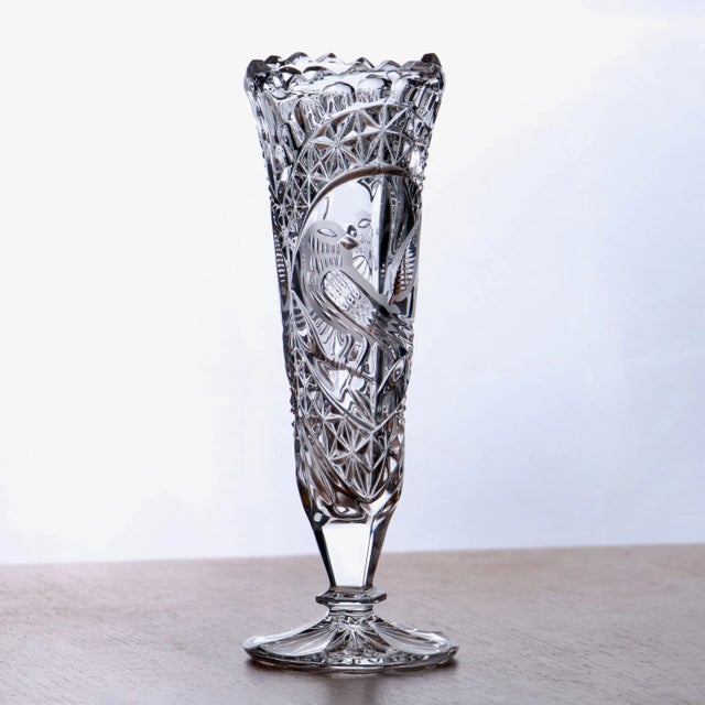 Soliflore Vase in Crystal from Hofbauer, 1950s For Sale - Image 9 of 9