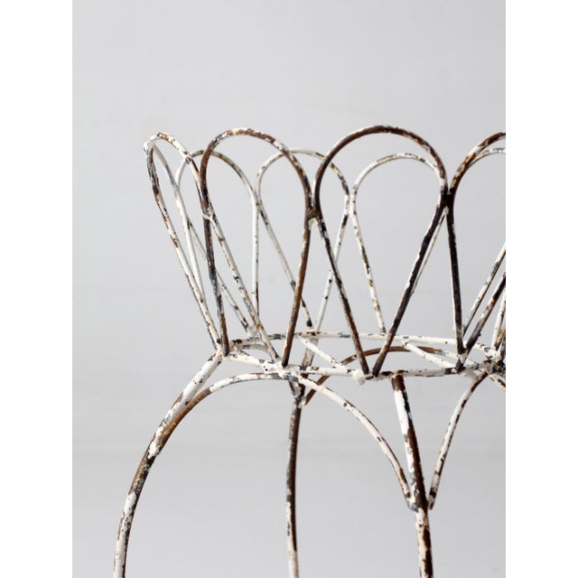 Vintage Metal Plant Stands Pair For Sale - Image 11 of 16