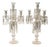 Napoleon III Cut Crystal Candelabras, 1800s, Set of 2 For Sale