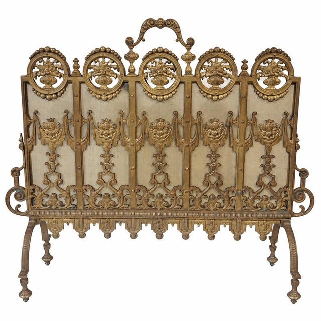 Napoleon III Gilded Bronze Fireplace Surround, 1800s For Sale - Image 3 of 9