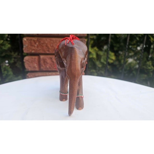 Wooden elephant, carved, India, 1960s-1970s dimensions: height 16 cm, width 19 cm, depth 8 cm.