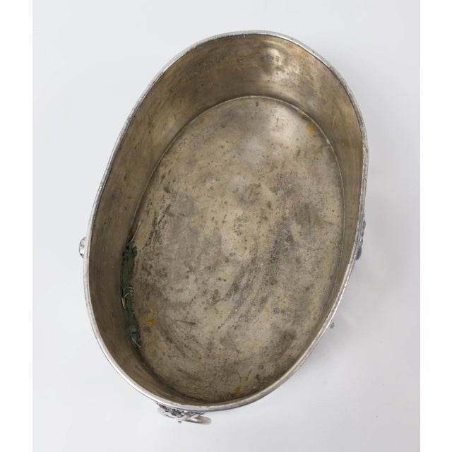 Metal Early 20th Century Silverplate Jardiniere Planter With Grape Motif by Pairpoint For Sale - Image 7 of 12