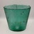 Large Emerald Green Antikva Glass Vase with Color Inclusions by Bertil Vallien for Kosta Boda, 1990s, in Flawless...
