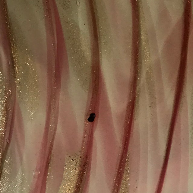 Gold Flecked Pink Murano Glass Dish Bowl Starfish Catchall For Sale - Image 11 of 12