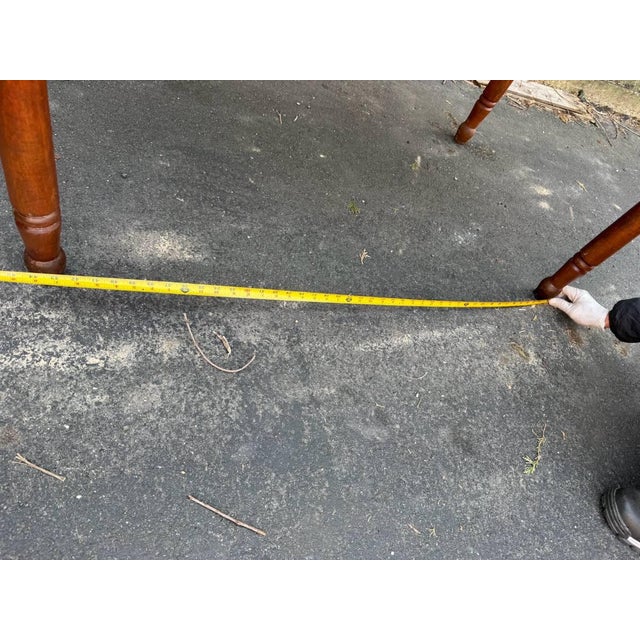 Antique Early American Primetive Style 1 Drawer Table For Sale - Image 14 of 17