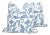 Elizabeth Benefield "Fiji" 18" Square Hand Printed Linen Pillows - a Pair For Sale