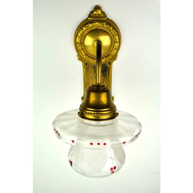 Vintage Art Nouveau Wall Light For Sale - Image 3 of 11