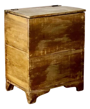 19th Century Lift-Top Walnut Grain Bin or Log Box